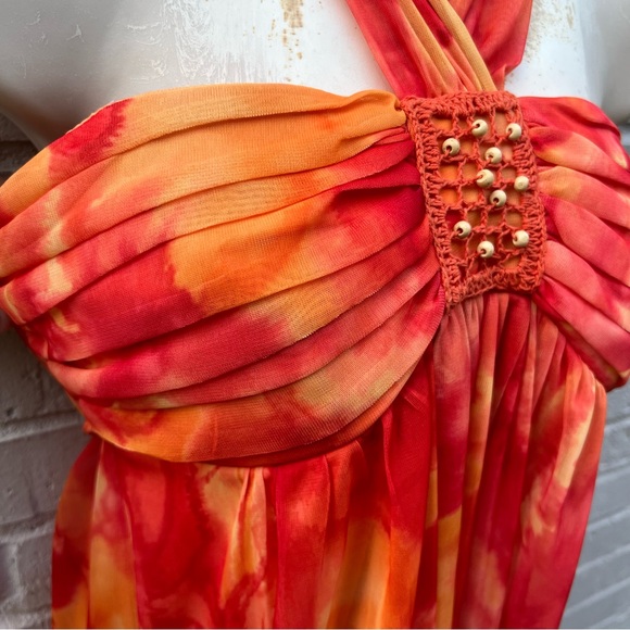 Vintage City Triangles Vibrant Halter Dress - Picture 4 of 8